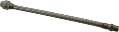 Made in USA - 18" OAL, 1/2" ID, 1,040 Max psi, Flexible Metal Hose Assembly - Makers Industrial Supply