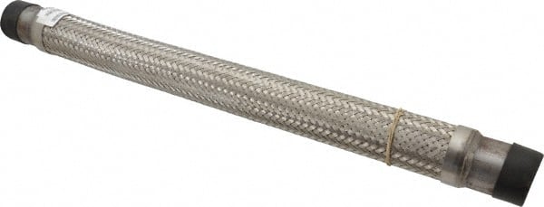 Made in USA - 24" OAL, 1-1/2" ID, 410 Max psi, Flexible Metal Hose Assembly - Makers Industrial Supply