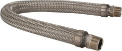 Made in USA - 30" OAL, 1" ID, 580 Max psi, Flexible Metal Hose Assembly - Makers Industrial Supply