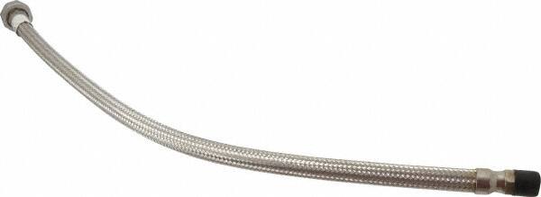 Made in USA - 30" OAL, 1/2" ID, 1,040 Max psi, Flexible Metal Hose Assembly - Makers Industrial Supply