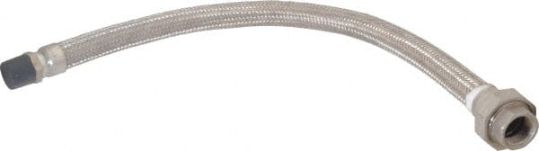 Made in USA - 30" OAL, 1" ID, 580 Max psi, Flexible Metal Hose Assembly - Makers Industrial Supply