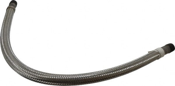 Made in USA - 36" OAL, 3/4" ID, 600 Max psi, Flexible Metal Hose Assembly - Makers Industrial Supply