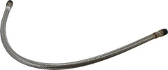 Made in USA - 36" OAL, 1/2" ID, 1,040 Max psi, Flexible Metal Hose Assembly - Makers Industrial Supply