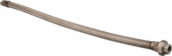 Made in USA - 36" OAL, 3/4" ID, 600 Max psi, Flexible Metal Hose Assembly - Makers Industrial Supply