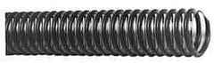 Made in USA - 3" ID, 16 Hg Vac Rating, PVC Vacuum & Duct Hose - 100' Long, Gray/Clear, 3" Bend Radius - Makers Industrial Supply