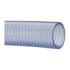 Made in USA - 1-1/2" Inside x 1-13/16" Outside Diam, Food & Beverage Hose - 4" Bend Radius, 100' Long, 28 Vacuum Rating - Makers Industrial Supply