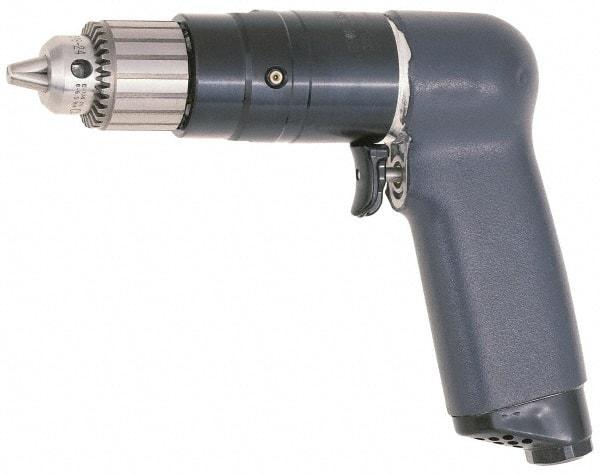 Ingersoll-Rand - 1/4" Keyed Chuck - Pistol Grip Handle, 3,100 RPM, 20 CFM, 0.51 hp, 90 psi - Makers Industrial Supply