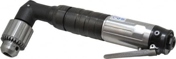 Ingersoll-Rand - 1/2" Keyed Chuck - Right Angle Handle, 600 RPM, 26 CFM, 0.75 hp, 90 psi - Makers Industrial Supply