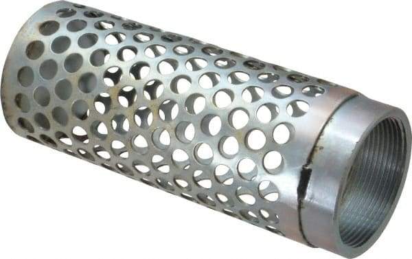 Dixon Valve & Coupling - 2" Hose, Round Hole-Long Body Strainer - Plated Steel - Makers Industrial Supply