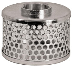 Dixon Valve & Coupling - 4" Hose, Round Hole Strainer - Stainless Steel - Makers Industrial Supply