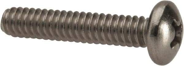 Value Collection - #10-24 UNC, 1" Length Under Head Phillips Drive Machine Screw - Pan Head, Grade 316 Stainless Steel, Uncoated, Without Washer - Makers Industrial Supply