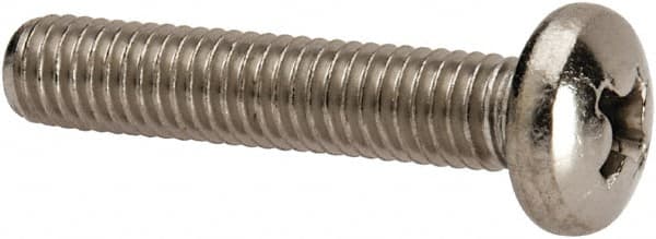 Value Collection - #10-32 UNF, 1" Length Under Head Phillips Drive Machine Screw - Pan Head, Grade 316 Stainless Steel, Uncoated, Without Washer - Makers Industrial Supply