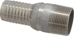 Dixon Valve & Coupling - 1-1/4" Pipe ID, Threaded Combination Nipple for Hoses - Male NPT, 316 Stainless Steel - Makers Industrial Supply