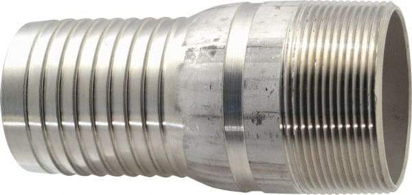 Dixon Valve & Coupling - 2" Pipe ID, Threaded Combination Nipple for Hoses - Male NPT, 316 Stainless Steel - Makers Industrial Supply