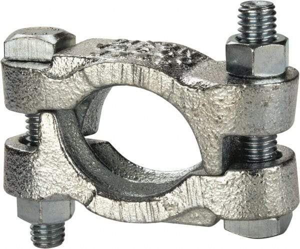 Dixon Valve & Coupling - 1-7/16 to 1-17/32" OD, Double Bolt Iron Clamp - Plated Malleable Iron - Makers Industrial Supply