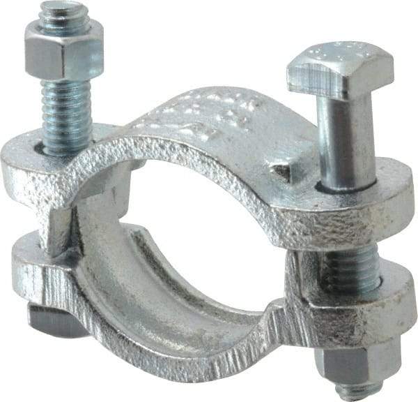 Dixon Valve & Coupling - 1-3/4 to 2-3/64" OD, Double Bolt Iron Clamp - Plated Malleable Iron - Makers Industrial Supply