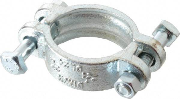 Dixon Valve & Coupling - 2-7/64 to 2-19/64" OD, Double Bolt Iron Clamp - Plated Malleable Iron - Makers Industrial Supply