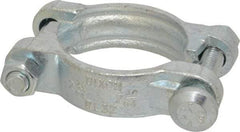 Dixon Valve & Coupling - 2-5/16 to 2-5/8" OD, Double Bolt Iron Clamp - Plated Malleable Iron - Makers Industrial Supply