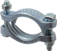 Dixon Valve & Coupling - 2-3/4 to 3-1/16" OD, Double Bolt Iron Clamp - Plated Malleable Iron - Makers Industrial Supply