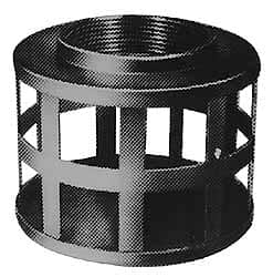 Kuriyama of America - 6" Hose, Square Hole Strainer - Plated Steel - Makers Industrial Supply