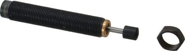 Parker - M12x1 Thread, 0.13 Rod Diam, 0.4 Stroke Length, Male Button Shock - 0.42 Shock Outside Diam, 3.31 OAL - Makers Industrial Supply