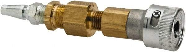 North - 2" Long, 1/2" Internal Diam, Coupler for SAR Systems - Gold & Silver, Compatible with CF2000 Series - Makers Industrial Supply