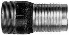 Campbell Fittings - 2-1/2" Pipe ID, Threaded Combination Nipple for Hoses - Stainless Steel - Makers Industrial Supply