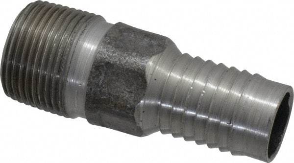 Campbell Fittings - 1" Pipe ID, Threaded Combination Nipple for Hoses - Steel - Makers Industrial Supply