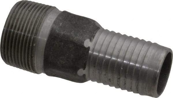 Campbell Fittings - 1-1/4" Pipe ID, Threaded Combination Nipple for Hoses - Steel - Makers Industrial Supply