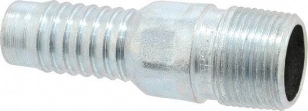 Campbell Fittings - 3/4" Pipe ID, Threaded Combination Nipple for Hoses - Plated Steel - Makers Industrial Supply