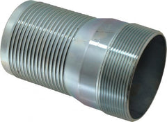 Campbell Fittings - 4" Pipe ID, Threaded Combination Nipple for Hoses - Plated Steel - Makers Industrial Supply