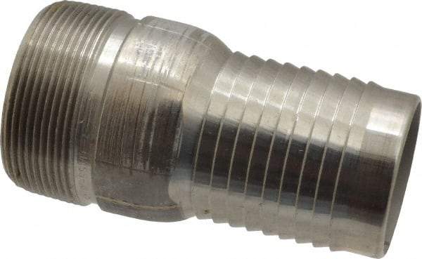 Campbell Fittings - 2" Pipe ID, Threaded Combination Nipple for Hoses - Stainless Steel - Makers Industrial Supply