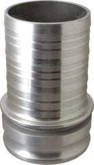 EVER-TITE Coupling Products - 6" Aluminum Cam & Groove Suction & Discharge Hose Male Adapter Hose Shank - Part E, 75 Max psi - Makers Industrial Supply