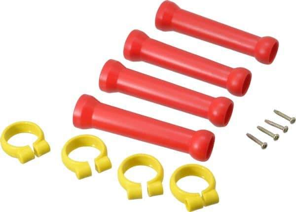 Value Collection - 1/2" Hose Inside Diam, Coolant Hose Extension Element Kit - Includes (4) 1/2" Element Clamps, (4) 1/2" Extension Elements, for Use with Snap Together Hose System, 8 Pieces - Makers Industrial Supply