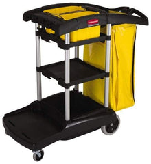 Rubbermaid - Polyethylene Janitor Cart - 49-3/4" Long - Makers Industrial Supply