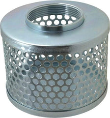 Kuriyama of America - 3" Hose, Round Hole Strainer - Plated Steel - Makers Industrial Supply