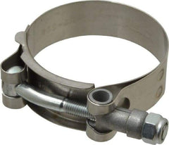 Campbell Fittings - 2-1/4" Hose, 3/4" Wide x 0.025" Thick, T-Bolt Band Clamp - Stainless Steel - Makers Industrial Supply