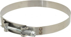 Campbell Fittings - 6-1/4" Hose, 3/4" Wide x 0.025" Thick, T-Bolt Band Clamp - Stainless Steel - Makers Industrial Supply