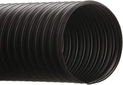 Hi-Tech Duravent - 5" ID, 50' Long, Thermoplastic Rubber Blower & Duct Hose - Black, 8" Bend Radius, 8 In/Hg, 6 Max psi, -65 to 275°F, Chemical Resistant - Makers Industrial Supply