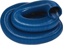 Hi-Tech Duravent - 6" ID, 25' Long, PVC Blower & Duct Hose - Blue, 7-1/2" Bend Radius, 10 In/Hg, 8 Max psi, -20 to 180°F, Abrasion and Chemical Resistant - Makers Industrial Supply