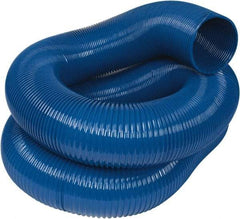 Hi-Tech Duravent - 8" ID, 25' Long, PVC Blower & Duct Hose - Blue, 10-1/2" Bend Radius, 6 In/Hg, 7 Max psi, -20 to 180°F, Abrasion and Chemical Resistant - Makers Industrial Supply