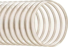 Hi-Tech Duravent - 2" ID, 30 Hg Vac Rating, 33 psi, Polyurethane Vacuum & Duct Hose - 50' Long, Clear, 2-1/2" Bend Radius, -65 to 200°F - Makers Industrial Supply