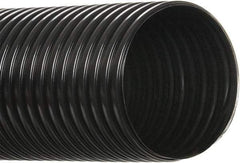 Hi-Tech Duravent - 2" ID, 25' Long, Polyethylene Blower & Duct Hose - Black, 3" Bend Radius, 14 In/Hg, 16 Max psi, -30 to 160°F, UV Resistant - Makers Industrial Supply