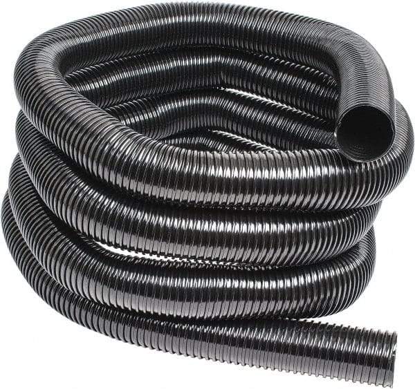 Hi-Tech Duravent - 3" ID, 25' Long, Polyethylene Blower & Duct Hose - Black, 5-1/4" Bend Radius, 5 In/Hg, 8 Max psi, -30 to 160°F, UV Resistant - Makers Industrial Supply