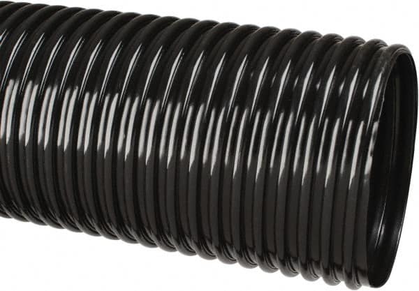 Hi-Tech Duravent - 4" ID, 25' Long, Polyethylene Blower & Duct Hose - Black, 5-3/4" Bend Radius, 3 In/Hg, 5 Max psi, -30 to 160°F, UV Resistant - Makers Industrial Supply