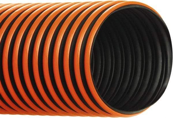 Hi-Tech Duravent - 12" ID, 50' Long, Thermoplastic Rubber Blower & Duct Hose - Black, 15-1/4" Bend Radius, 4 In/Hg, 2 Max psi, -60 to 300°F, Chemical and Abrasion Resistant - Makers Industrial Supply