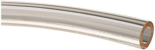 Made in USA - 3/8" ID x 5/8" OD, 1/8" Wall Thickness, Cut to Length (50' Standard Length) Plastic Tube - Clear, 45 Max psi, 65 Hardness - Makers Industrial Supply