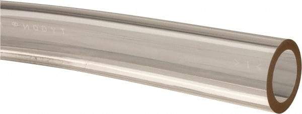 Made in USA - 5/8" ID x 7/8" OD, 1/8" Wall Thickness, Cut to Length (50' Standard Length) Plastic Tube - Clear, 21 Max psi, 40 Hardness - Makers Industrial Supply