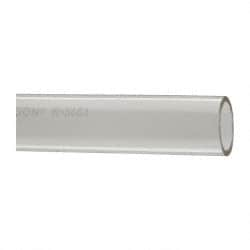 Made in USA - 1" ID x 1-1/4" OD, 1/8" Wall Thickness, Cut to Length (50' Standard Length) Plastic Tube - Clear, 14 Max psi, 40 Hardness - Makers Industrial Supply