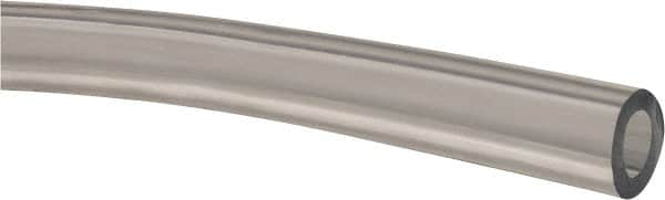 Made in USA - 3/8" ID x 5/8" OD, 1/8" Wall Thickness, Cut to Length (50' Standard Length) Plastic Tube - Clear, 14 Max psi, 63 Hardness - Makers Industrial Supply